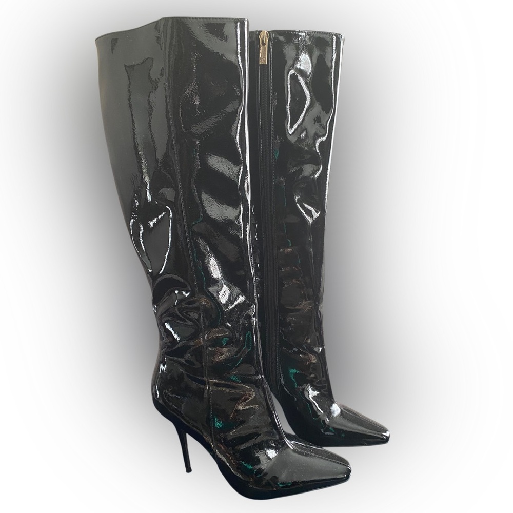 JESSICA SIMPSON Patent Leather Boots